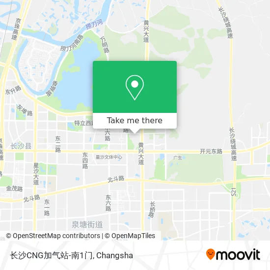 长沙CNG加气站-南1门 map
