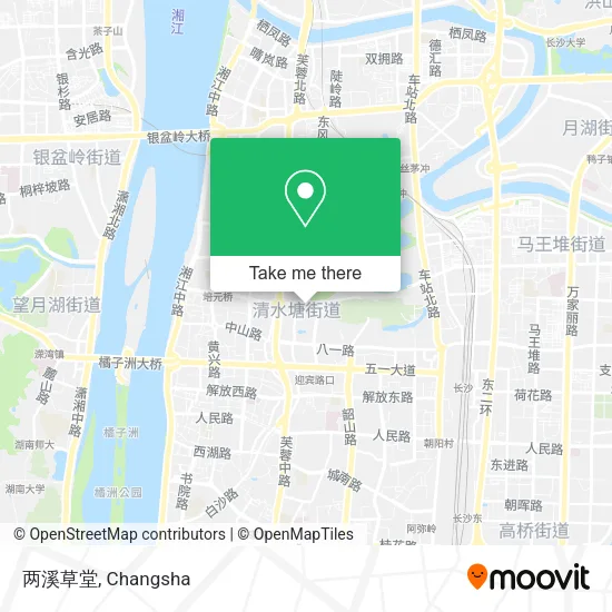 两溪草堂 map