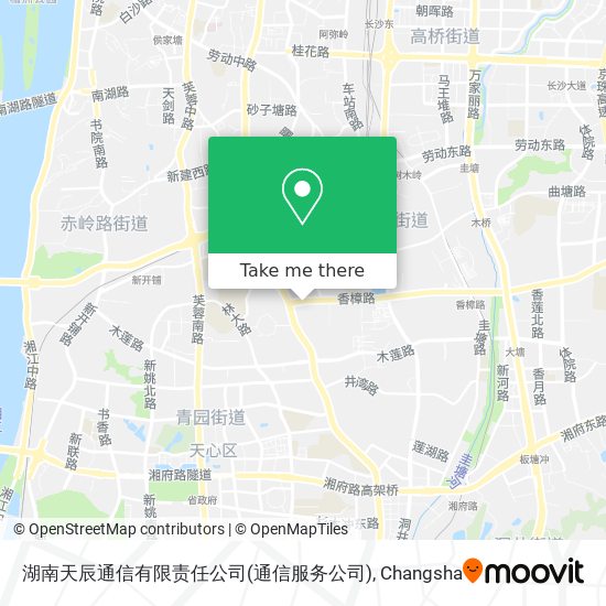 湖南天辰通信有限责任公司(通信服务公司) map