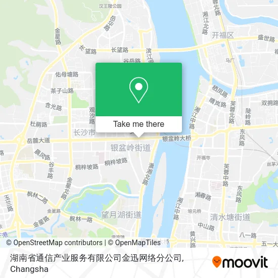 湖南省通信产业服务有限公司金迅网络分公司 map