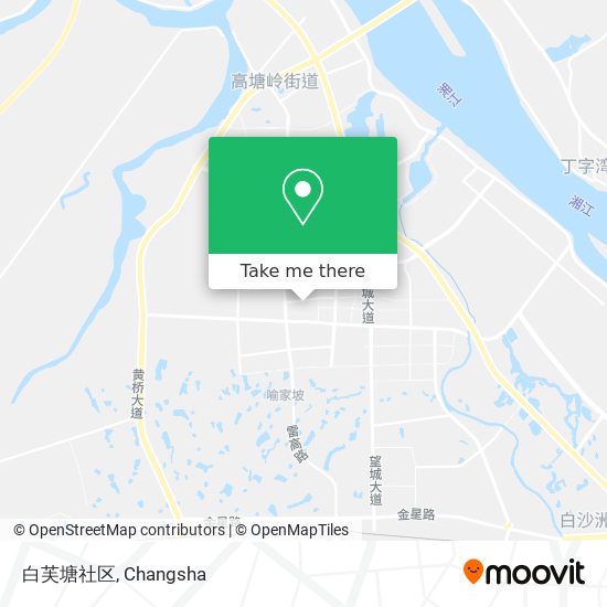 白芙塘社区 map