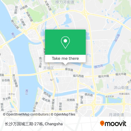 长沙万国城三期-27栋 map