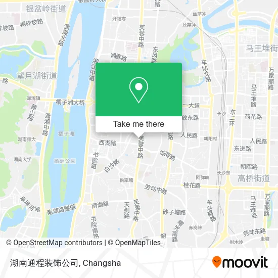 湖南通程装饰公司 map