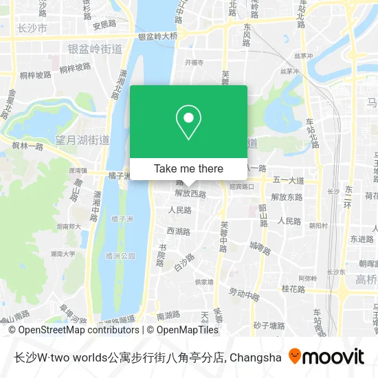 长沙W·two worlds公寓步行街八角亭分店 map