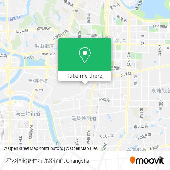 星沙恒超备件特许经销商 map