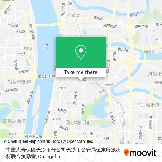 中国人寿保险长沙市分公司长沙市公安局伍家岭派出所联合执勤室 map