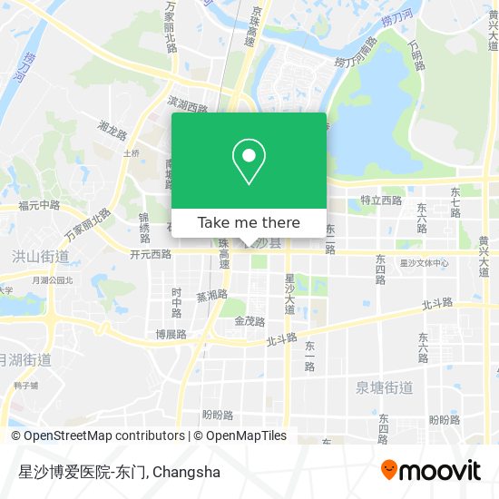 星沙博爱医院-东门 map