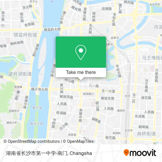 湖南省长沙市第一中学-南门 map