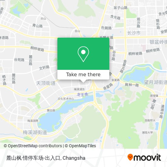 麓山枫·情停车场-出入口 map