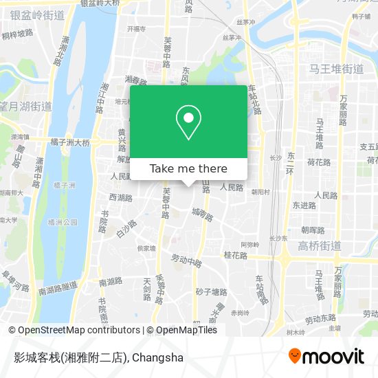 影城客栈(湘雅附二店) map