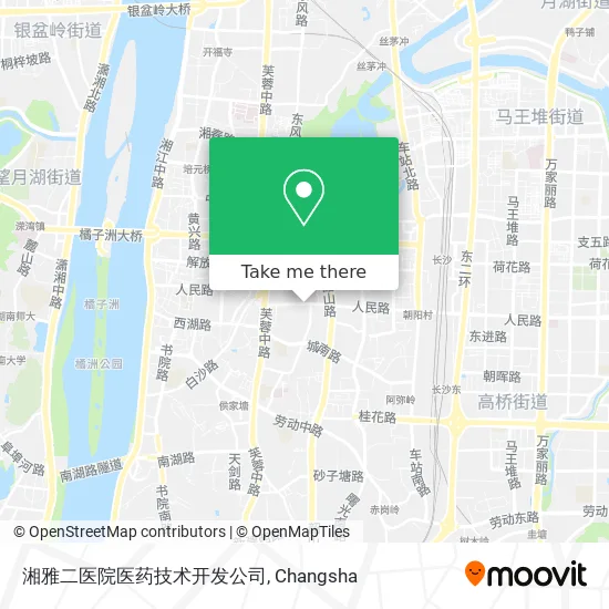 湘雅二医院医药技术开发公司 map