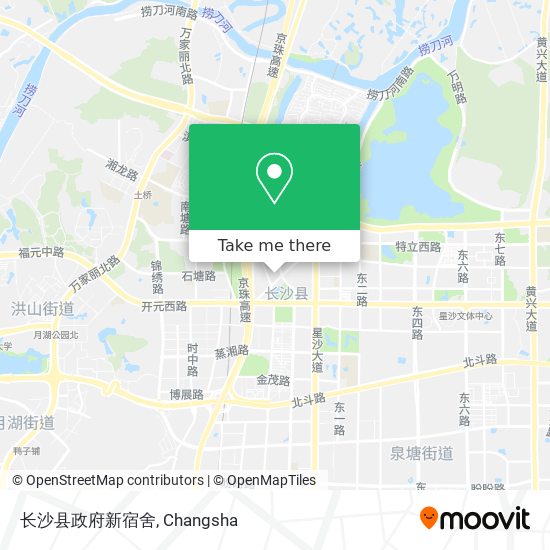 长沙县政府新宿舍 map