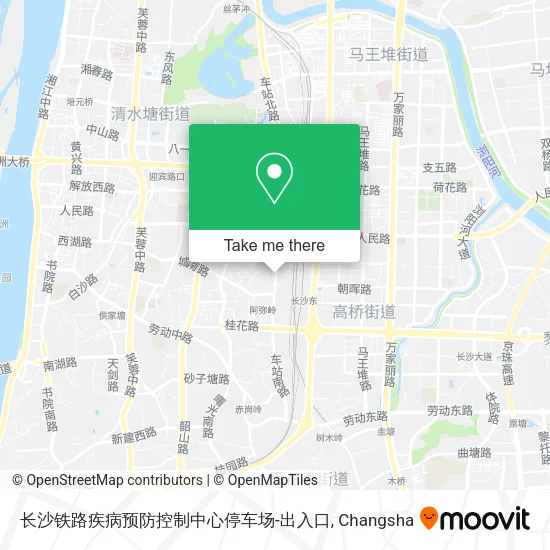 长沙铁路疾病预防控制中心停车场-出入口 map