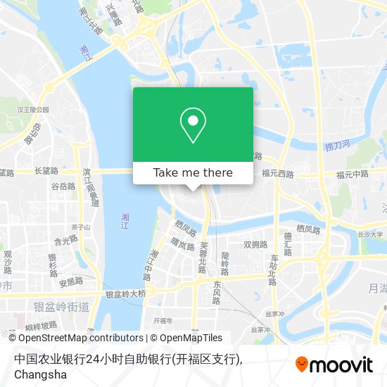 中国农业银行24小时自助银行(开福区支行) map