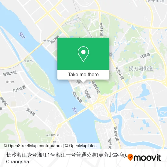 长沙湘江壹号湘江1号湘江一号普通公寓(芙蓉北路店) map