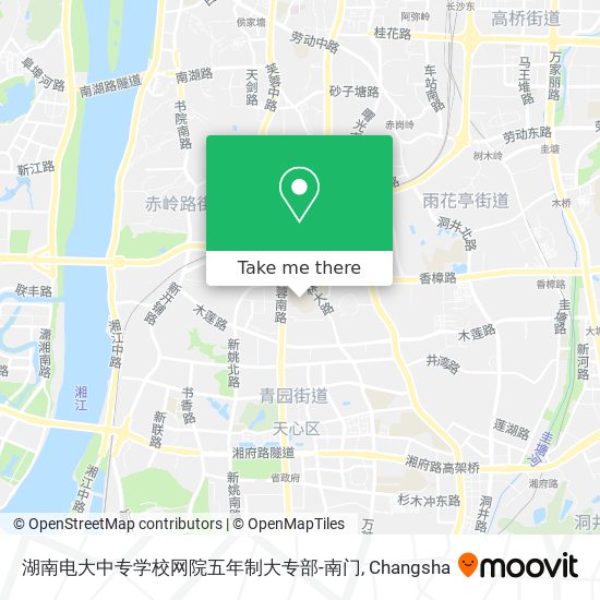 湖南电大中专学校网院五年制大专部-南门 map
