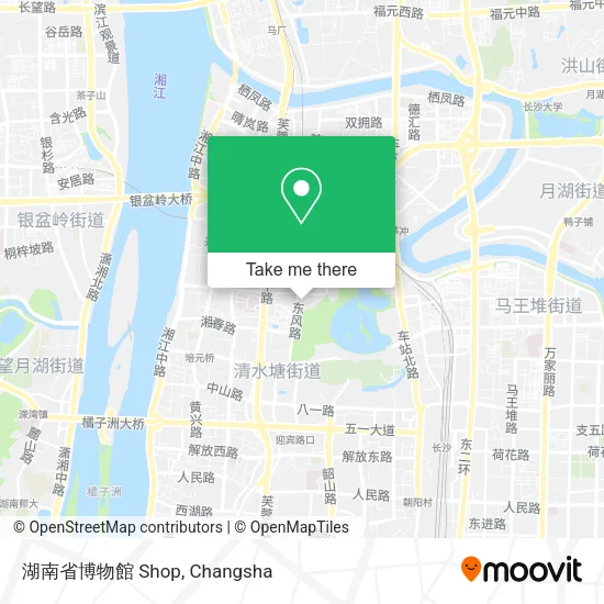 湖南省博物館  Shop map