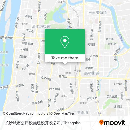长沙城市公用设施建设开发公司 map
