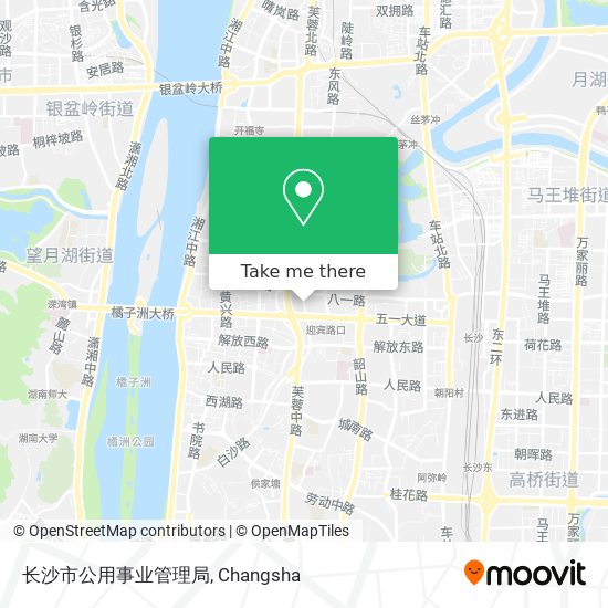长沙市公用事业管理局 map