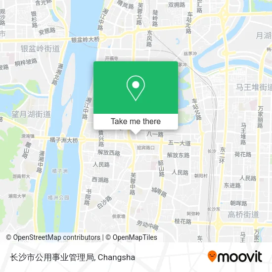 长沙市公用事业管理局 map