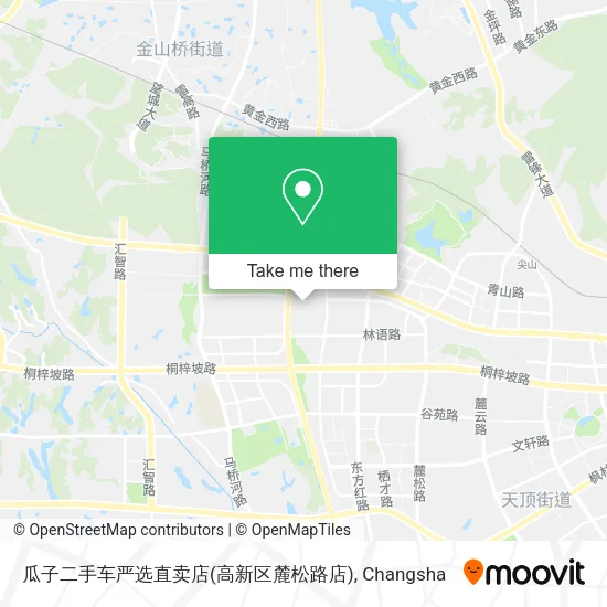 瓜子二手车严选直卖店(高新区麓松路店) map