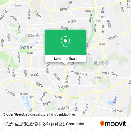 长沙福星家庭旅馆(长沙洞裕路店) map