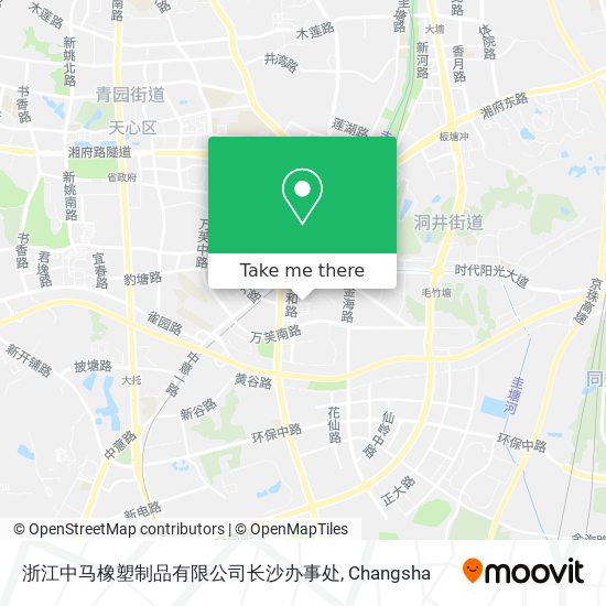 浙江中马橡塑制品有限公司长沙办事处 map