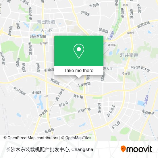 长沙木东装载机配件批发中心 map