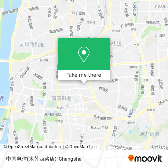 中国电信(木莲西路店) map