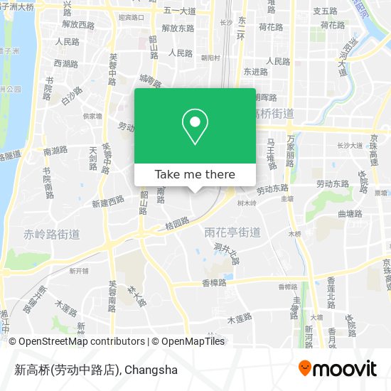 新高桥(劳动中路店) map