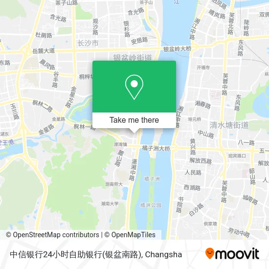 中信银行24小时自助银行(银盆南路) map
