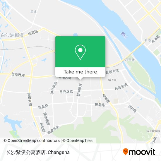 长沙紫俊公寓酒店 map