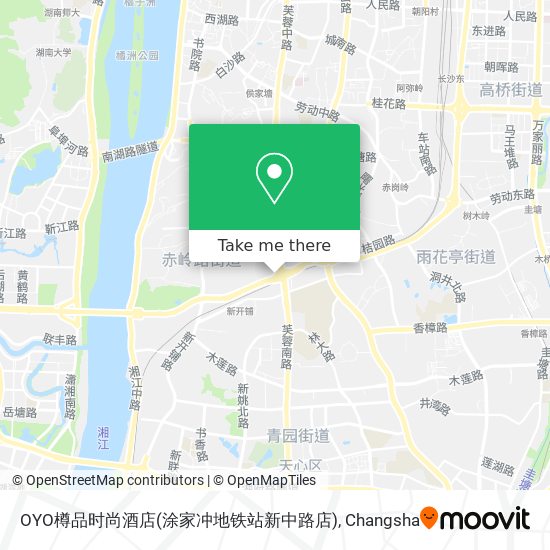 OYO樽品时尚酒店(涂家冲地铁站新中路店) map