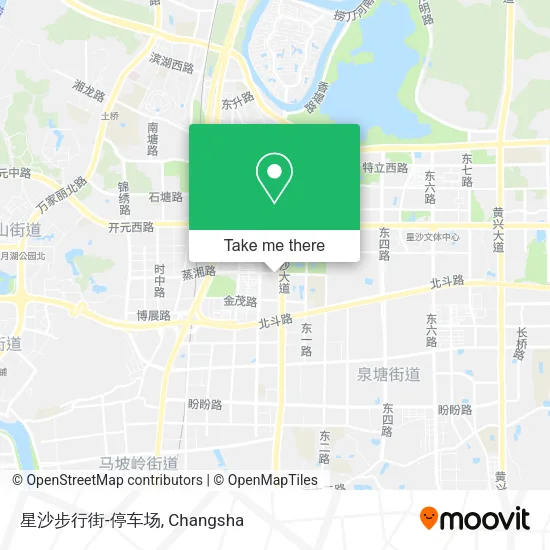 星沙步行街-停车场 map