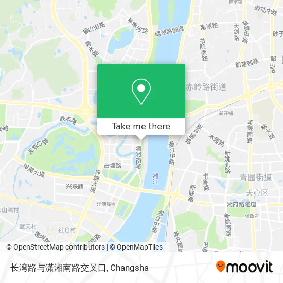 长湾路与潇湘南路交叉口 map