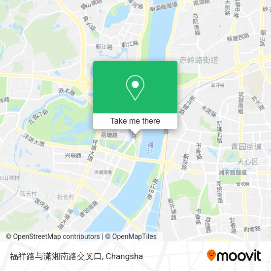 福祥路与潇湘南路交叉口 map