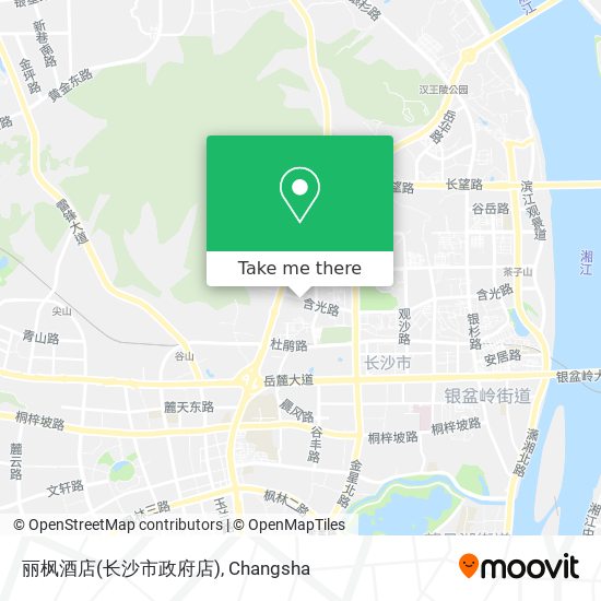 丽枫酒店(长沙市政府店) map