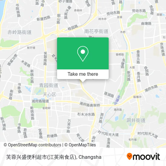 芙蓉兴盛便利超市(江英南食店) map