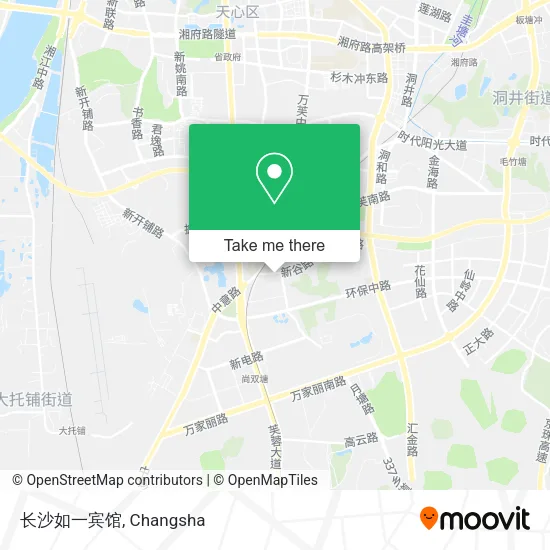 长沙如一宾馆 map