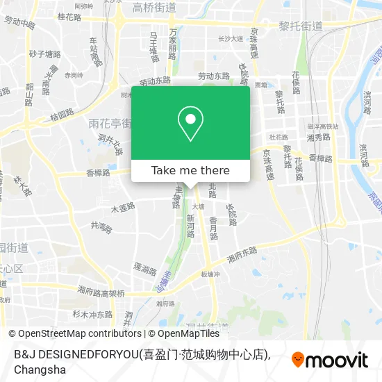 B&J DESIGNEDFORYOU(喜盈门·范城购物中心店) map