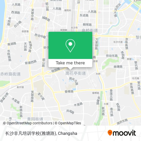 长沙非凡培训学校(雅塘路) map