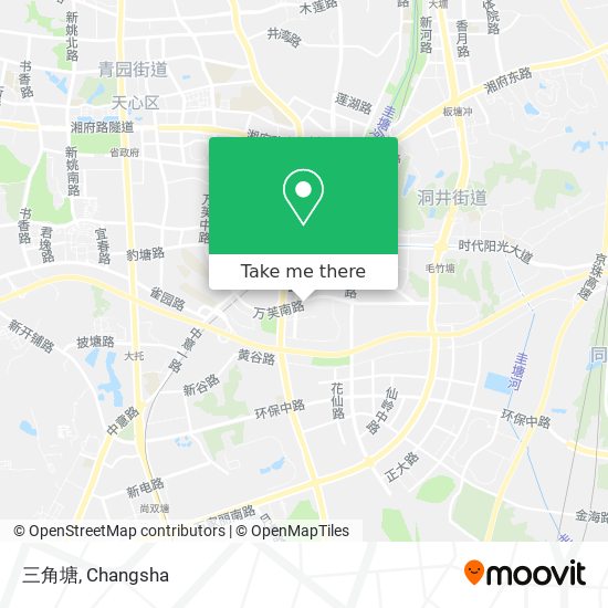 三角塘 map