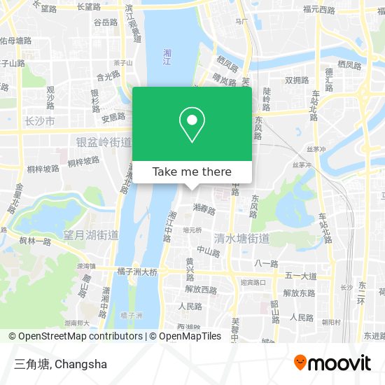 三角塘 map