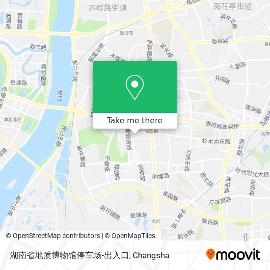 湖南省地质博物馆停车场-出入口 map