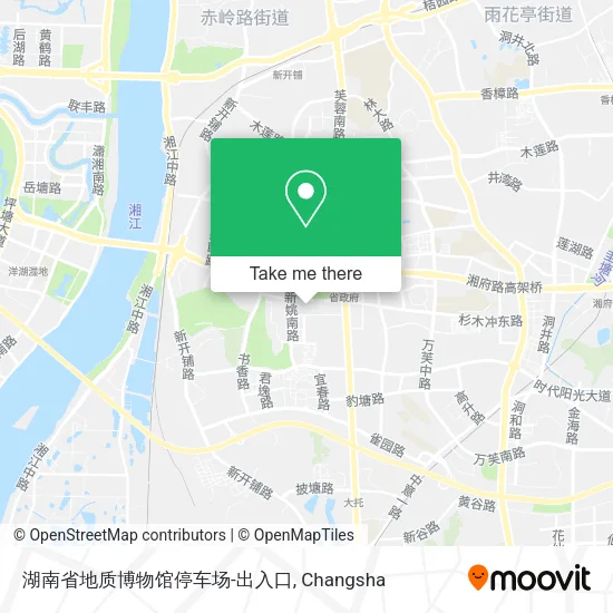 湖南省地质博物馆停车场-出入口 map