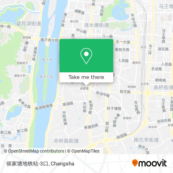 侯家塘地铁站-3口 map