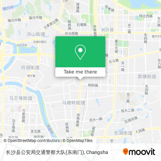 长沙县公安局交通警察大队(东南门) map