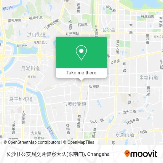长沙县公安局交通警察大队(东南门) map