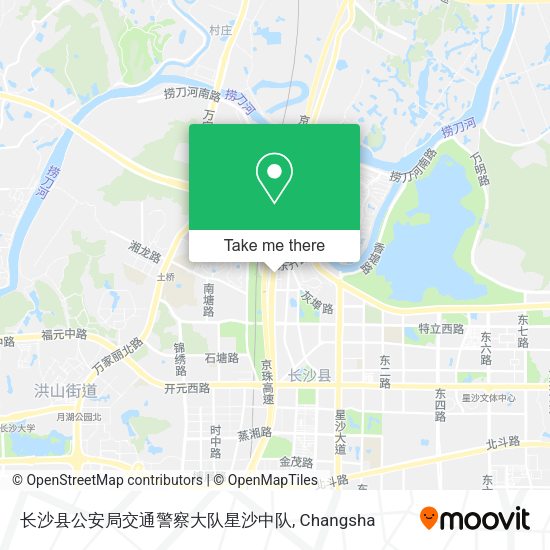 长沙县公安局交通警察大队星沙中队 map