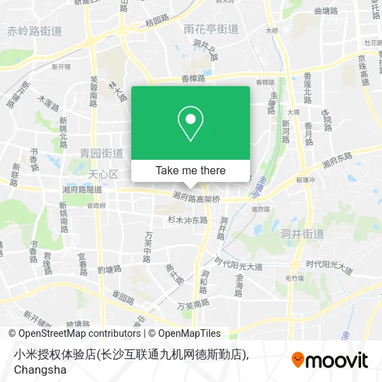 小米授权体验店(长沙互联通九机网德斯勤店) map